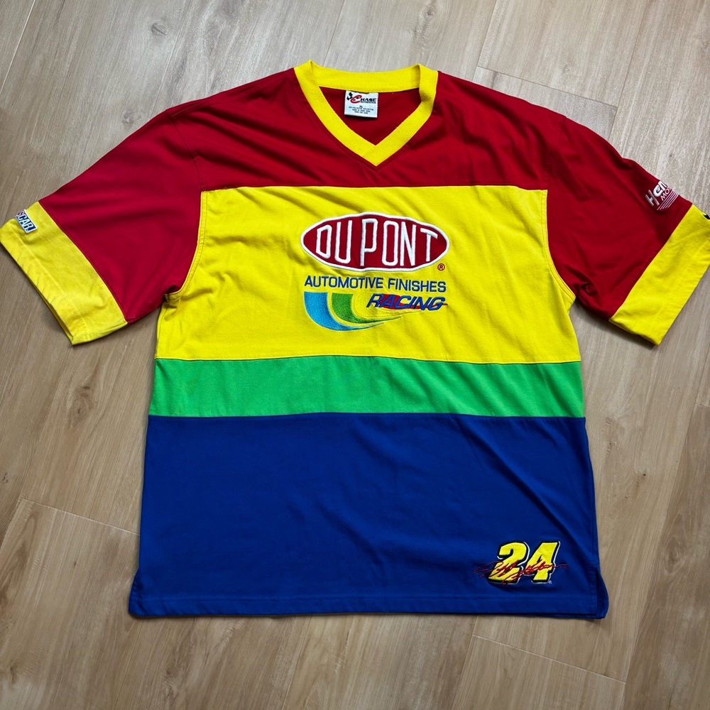 Vintage NASCAR Jeff Gordon Color Block Racing Tee